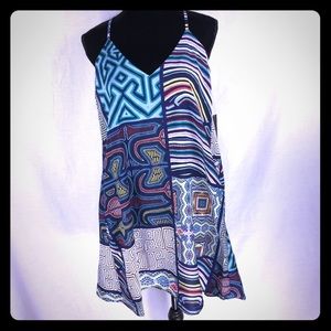 Abstract dress with pockets